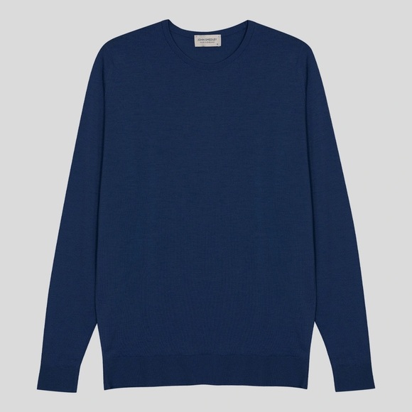John Smedley Lundy - Extra Fine Merino Wool Jumper Sweater - XXL blue
